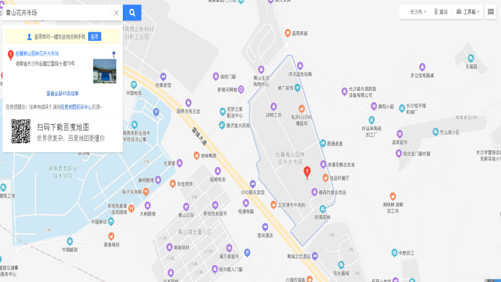 青山花卉市场室内图2