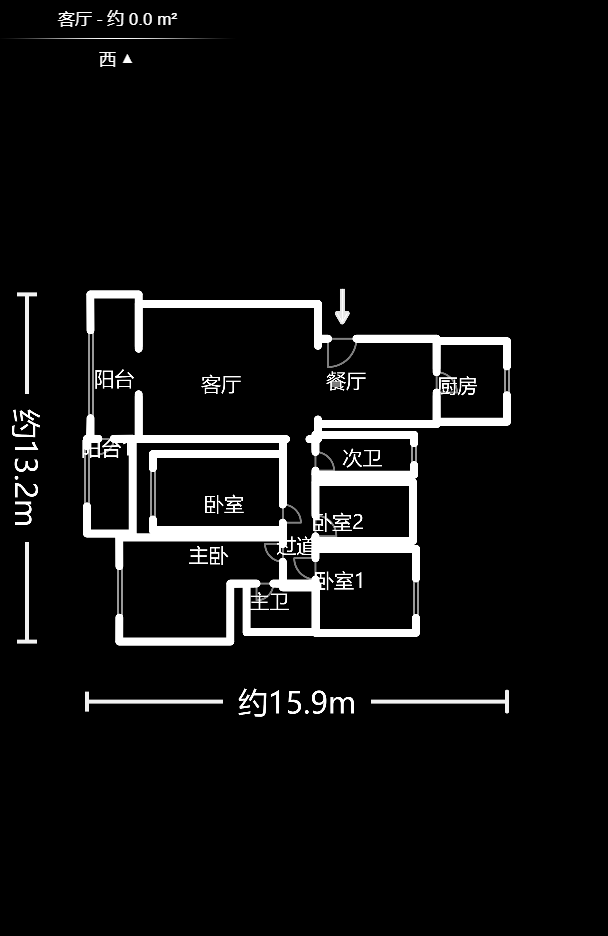 中星苑  4室2厅2卫   128.80万室内图1