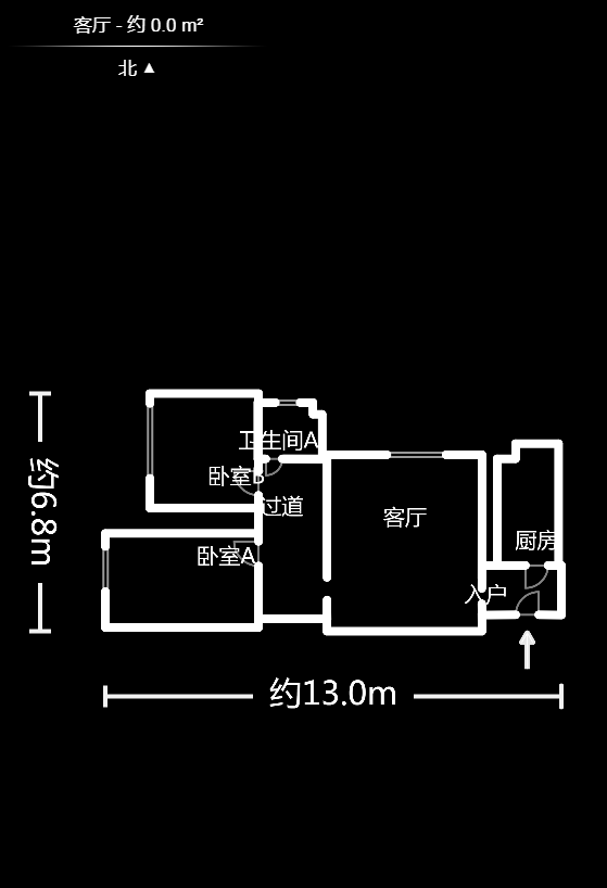 红区抽屉  2室1厅1卫   2400.00元/月室内图1