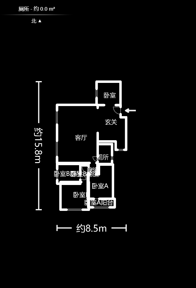 邦盛水岸御园 3室2厅 95.00万室内图1