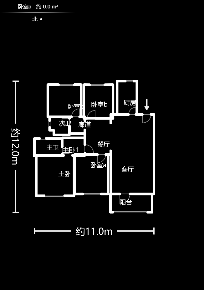 梅溪正荣府  4室2厅2卫    180.0万室内图1