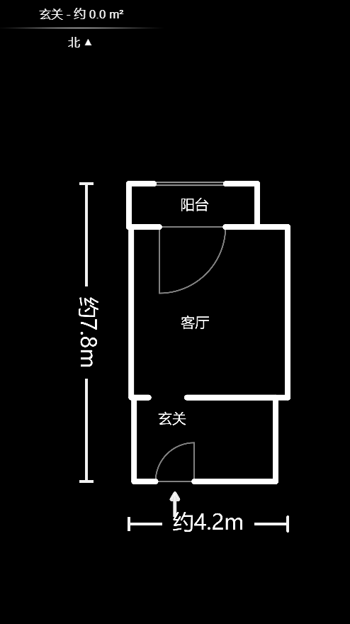 MOMA当代广场  1室1厅1卫   1100.00元/月户型图