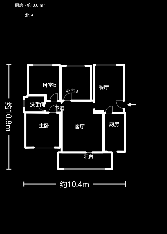 骑龙大街（骑龙苑）  2室2厅1卫    1800.0元/月户型图