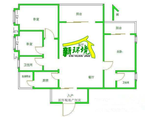 天合丶凯旋城  3室1厅1卫   148.00万室内图1