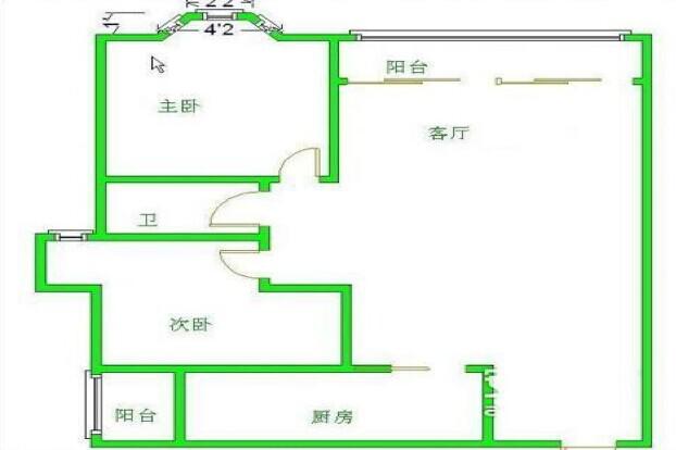 上道西城  2室1厅1卫   58.00万