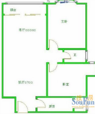 上道西城  2室2厅1卫   55.00万