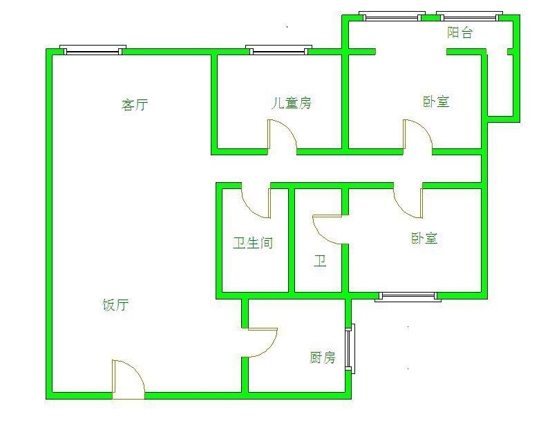 瑞通凯域  3室2厅2卫   108.00万