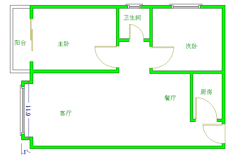 瑞通凯域  2室2厅1卫    2500.0元/月