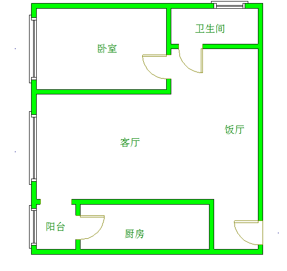 美丽朋城  1室1厅1卫   50.00万