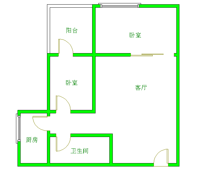 左右小区  2室1厅1卫   45.00万