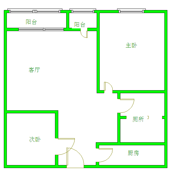 蓝光COCO蜜城  2室1厅1卫   2300.00元/月室内图1