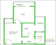花样年.花好园  1室1厅1卫   1250.00元/月