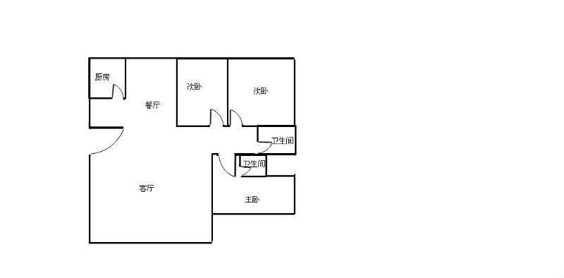 青羊教师公寓（光华馨苑）  3室2厅2卫    1700.0元/月室内图1
