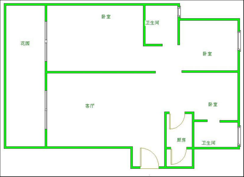 颐和京都  3室2厅2卫   120.00万室内图1