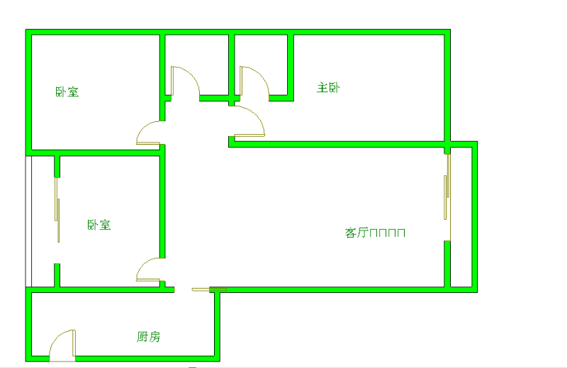 中铁丶西子香荷  3室2厅1卫   116.50万户型图