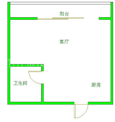 水木光华  1室1厅1卫   38.00万