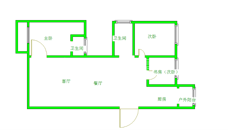 大地锦苑  3室2厅2卫   3500.00元/月室内图1