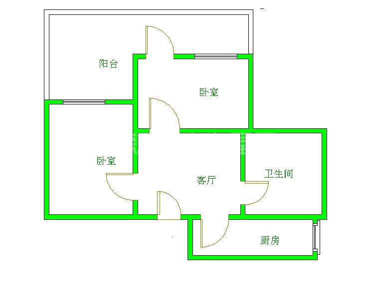 二十一世纪花园4期  2室2厅1卫   1300.00元/月