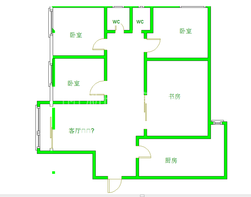 中铁丶西子香荷  3室2厅2卫   4000.00元/月室内图1