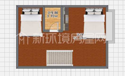 汇锦广场  2室1厅1卫   1800.00元/月室内图1