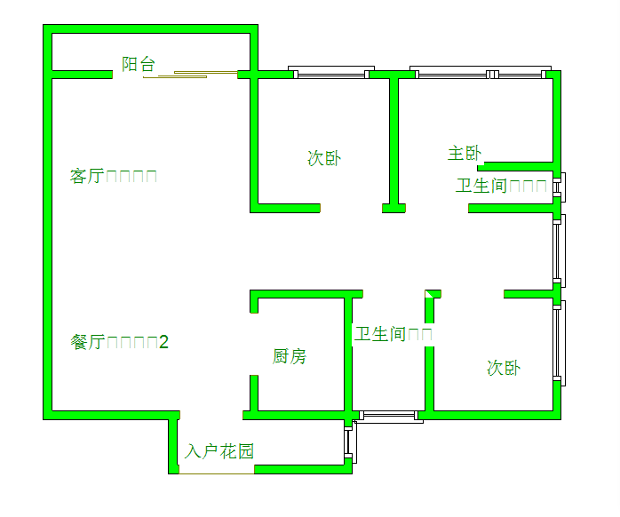 世豪瑞丽  3室2厅2卫   3600.00元/月