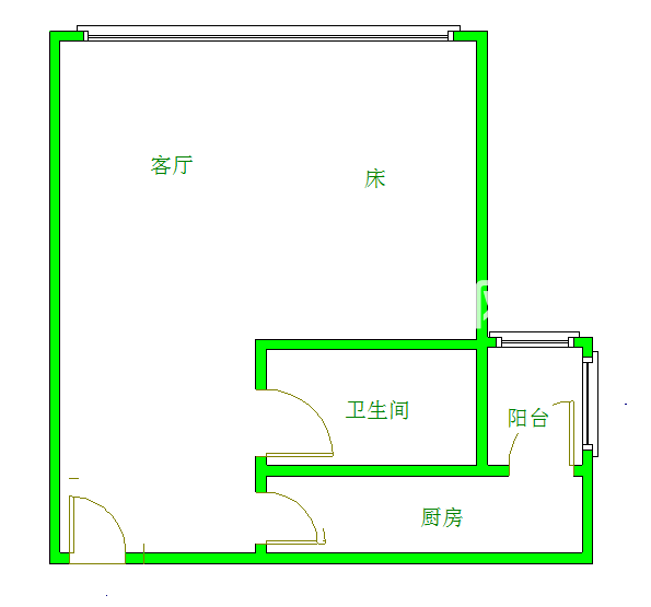 icon尚郡  1室1厅1卫   62.00万室内图1
