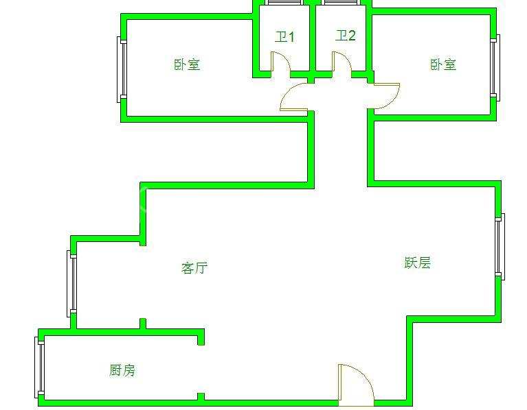 华润凤凰城二期  3室1厅2卫   4500.00元/月室内图1