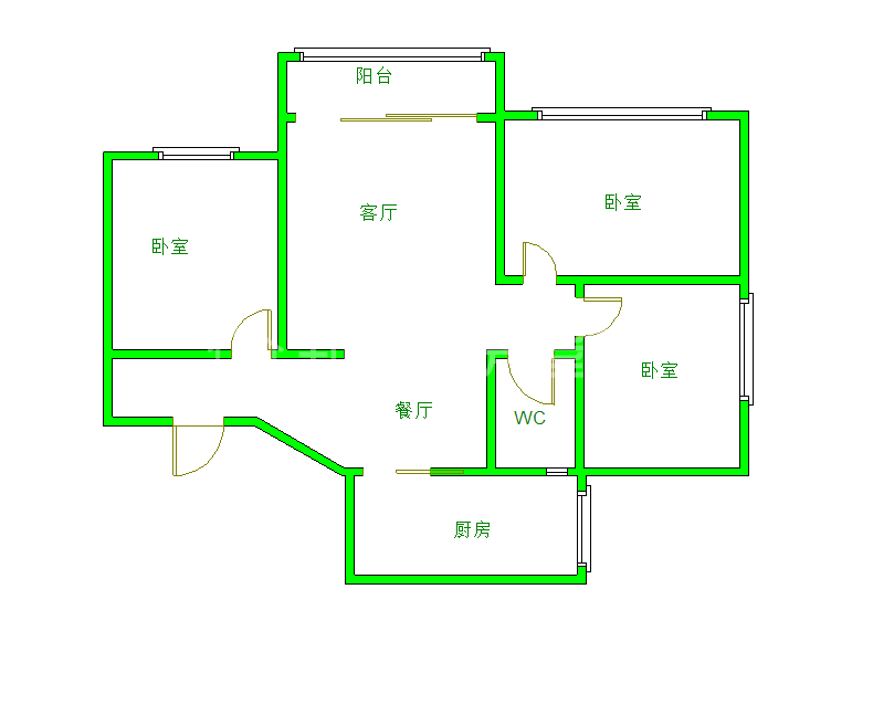 二十一世纪花园4期  3室2厅2卫   140.00万