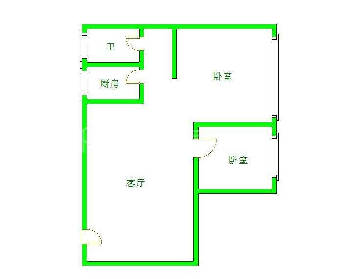 知贤坊 2室1厅1卫 2000.0元/月 知贤坊 2室1厅1卫 2000.0元/月户型图