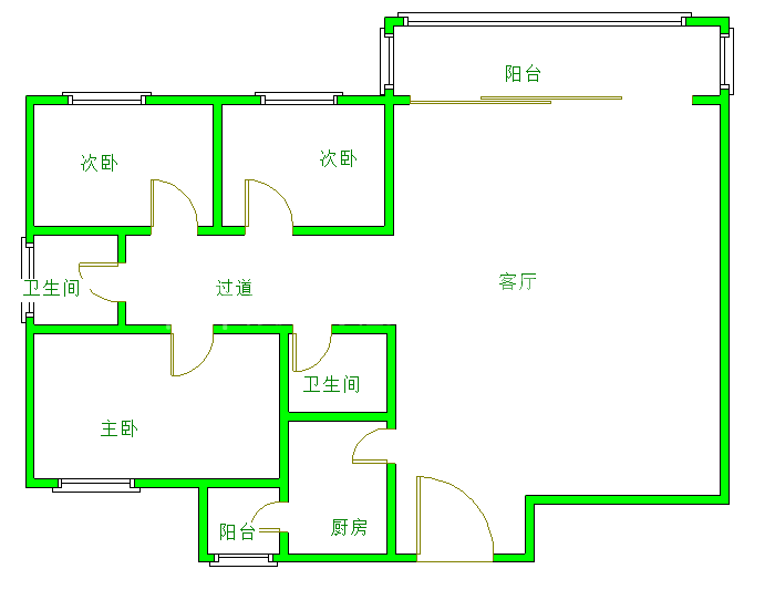 中大君悦金沙一期  3室2厅2卫    3500.0元/月室内图1