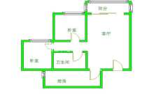 清河庭苑  2室2厅1卫   1350.00元/月