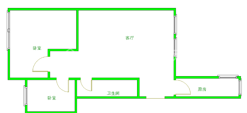 玉双苑  2室1厅1卫   88.00万