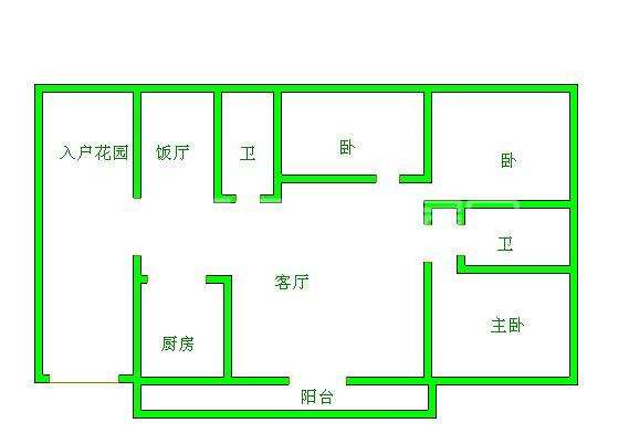 航天佳苑  3室2厅2卫    2600.0元/月室内图1