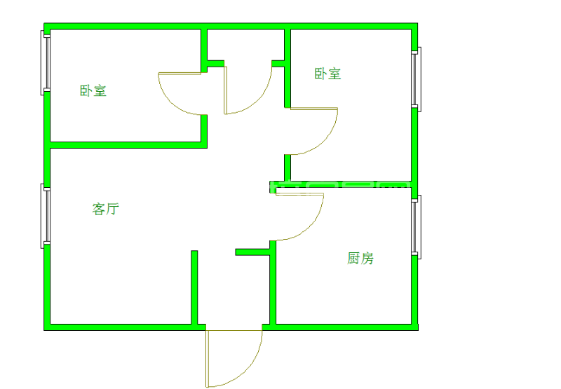 二十一世纪花园4期  2室2厅1卫   130.00万