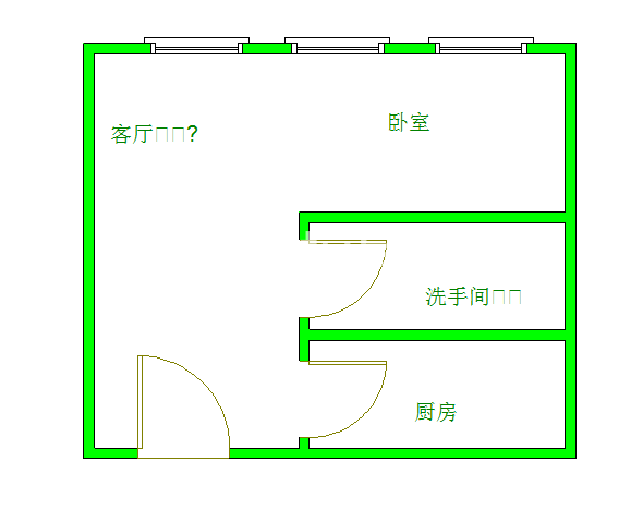 icon尚郡  1室0厅1卫    2000.0元/月室内图1