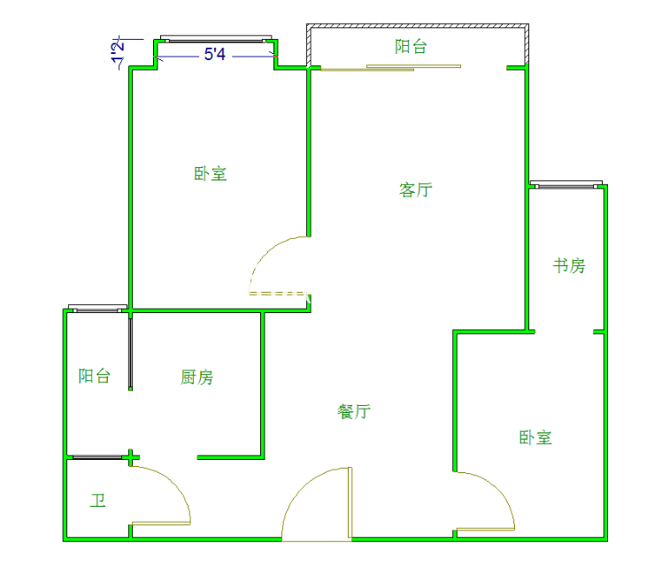 优品道  2室2厅1卫    3500.0元/月室内图1