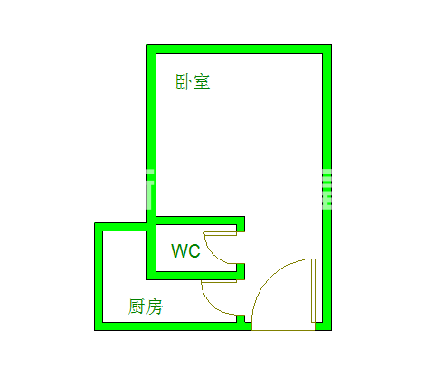 icon尚郡  1室0厅1卫    2000.0元/月 icon尚郡  1室0厅1卫    2000.0元/月户型图