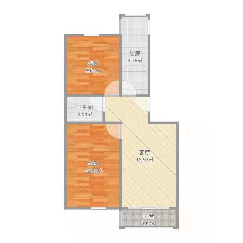 和顺家园  2室2厅1卫   25.80万室内图1