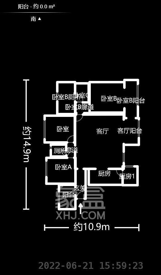 北大资源时光  6室3厅2卫    8000.0元/月户型图