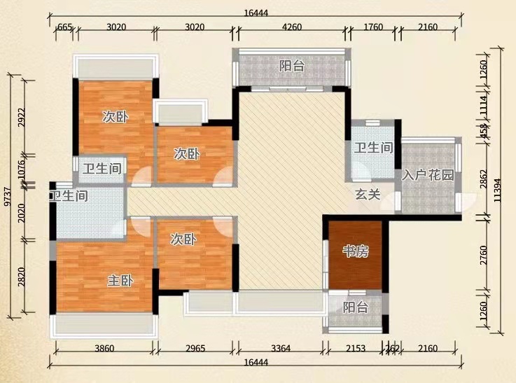 中房阳光远景  4室2厅2卫   70.00万