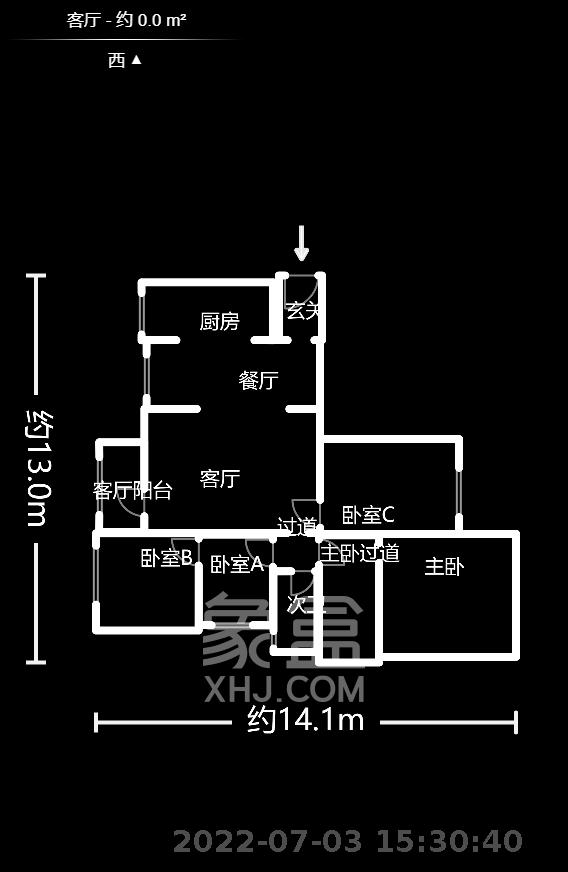 广泰锦苑  3室2厅1卫    115.0万