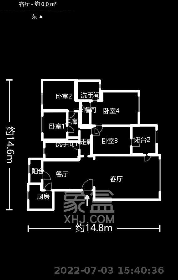 湘林家园  4室2厅1卫   3200.00元/月室内图1