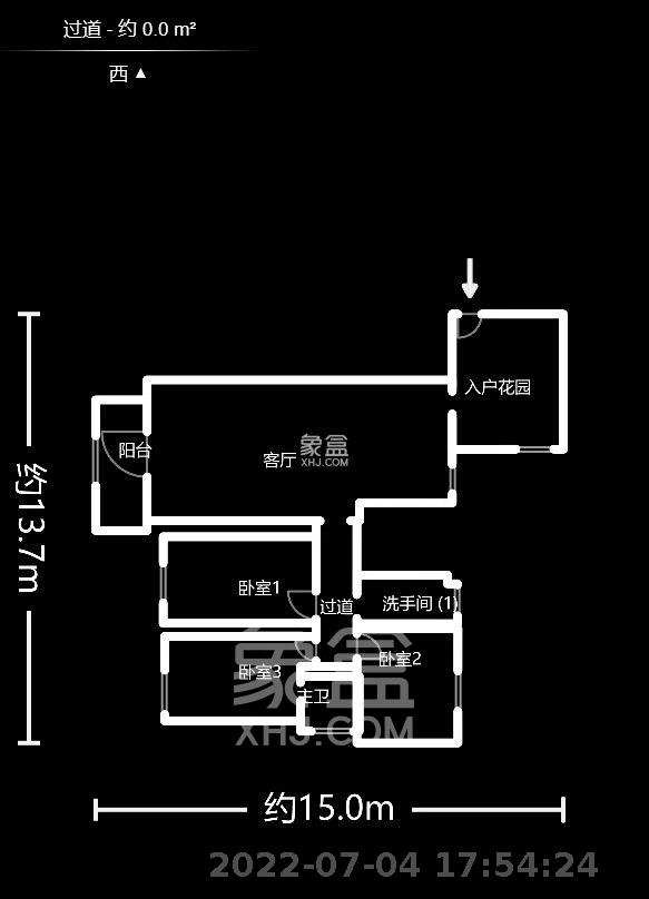 枫丹雅苑（天辰枫丹白露） 3室2厅1厨2卫 5500.00元/月室内图1