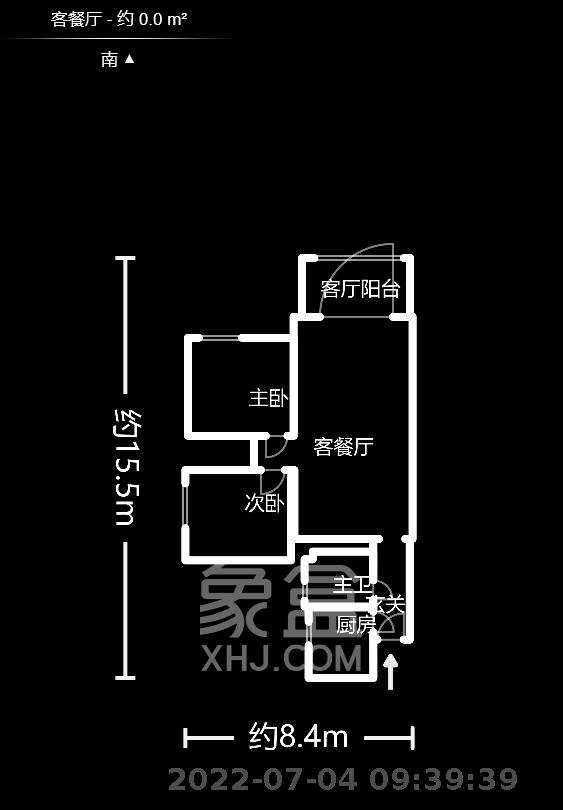保利花园  2室2厅1卫   79.00万室内图1