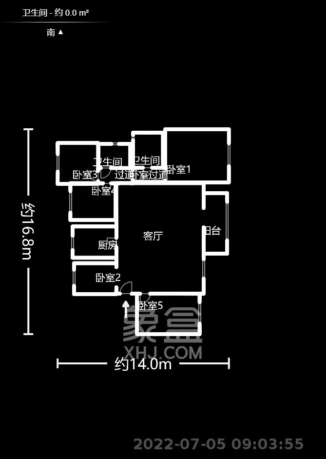 堤亚纳湾（深业沙河城）  5室2厅2卫   170.00万