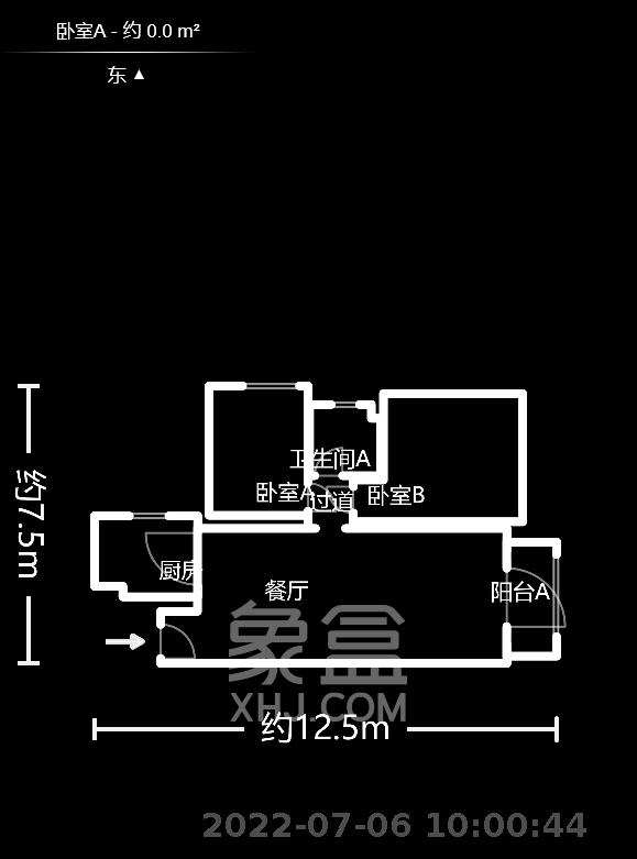 万芙锦城  2室2厅1卫   72.00万室内图1