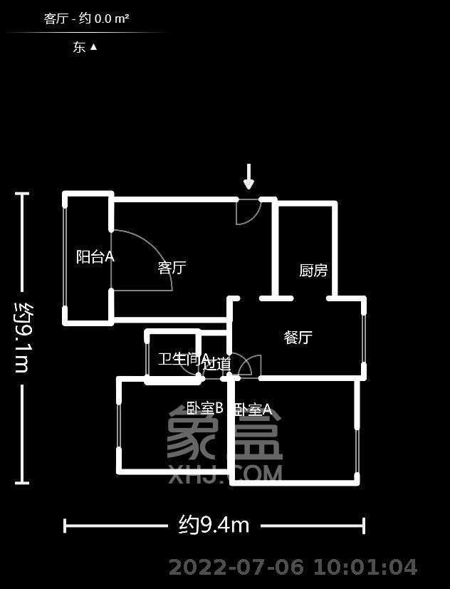 万芙锦城  2室2厅1卫   79.80万室内图1