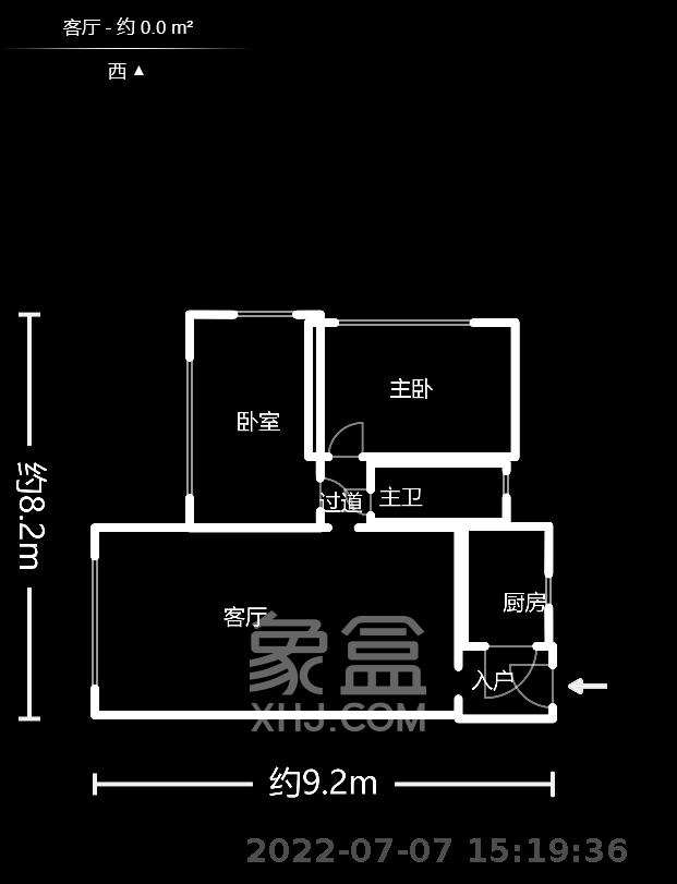 壹号公馆  1室1厅1卫    2500.0元/月室内图1