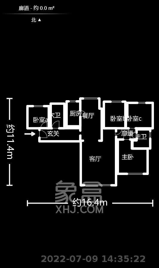 梅溪鑫苑名家  4室2厅2卫   145.00万室内图1