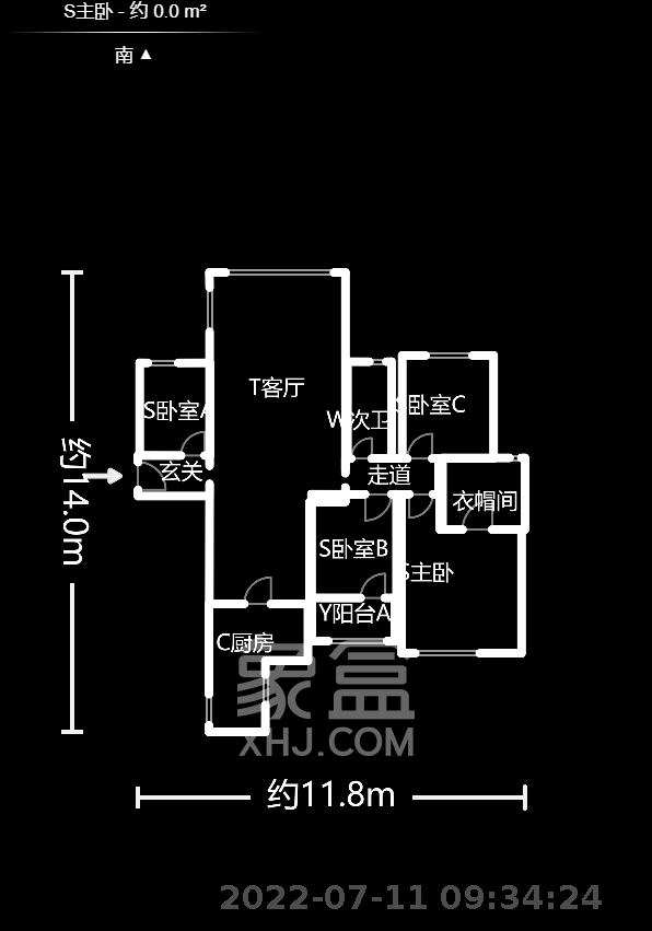 乐尚城 2室1厅1卫 2300.0元/月 乐尚城 2室1厅1卫 2300.0元/月户型图